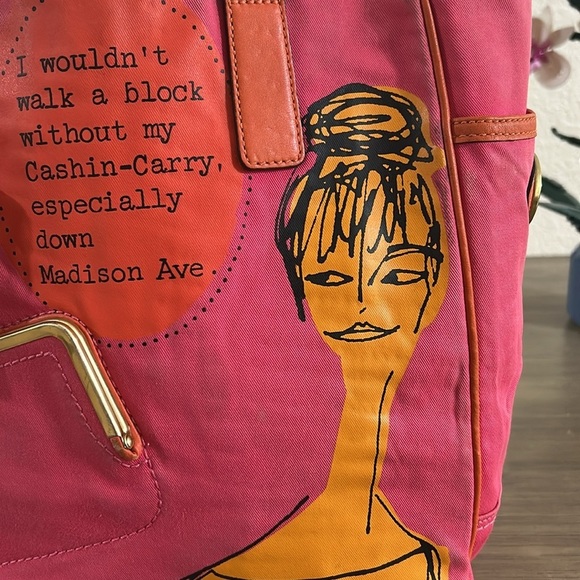 Coach 13379 Bonnie Cashin Carry Shopper Tote in Fuchsia Pink Canvas - Picture 3 of 16